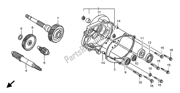 All parts for the Transmission of the Honda SH 150 2010