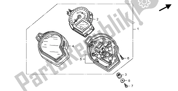 Todas las partes para Metro (kmh) de Honda CBR 1000 RR 2011