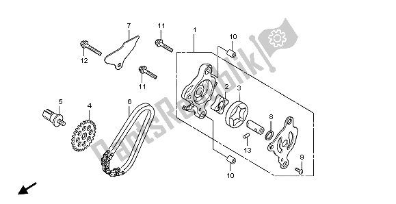 Todas las partes para Bomba De Aceite de Honda SH 300 2009