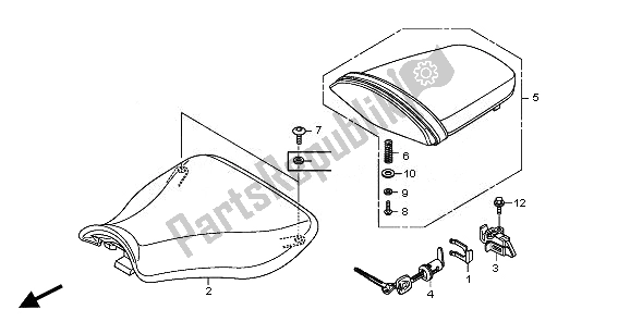 All parts for the Seat of the Honda CBR 600 RR 2011