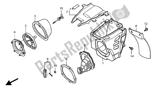 Todas las partes para Filtro De Aire de Honda CR 500R 2001