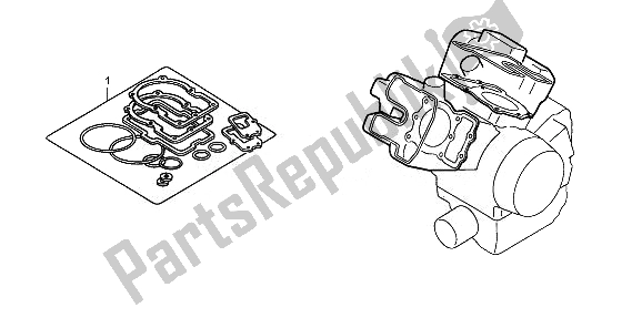 All parts for the Eop-1 Gasket Kit A of the Honda XL 700V Transalp 2008