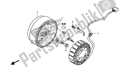 All parts for the Generator of the Honda NC 700S 2013