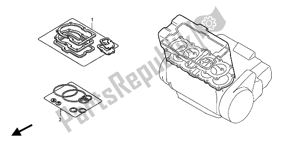 All parts for the Eop-1 Gasket Kit A of the Honda CB 900F Hornet 2005