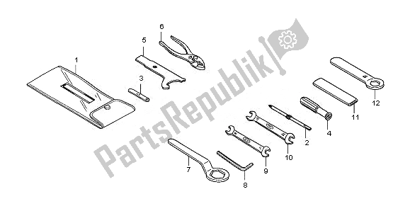 Tutte le parti per il Utensili del Honda CBR 1000 RR 2008