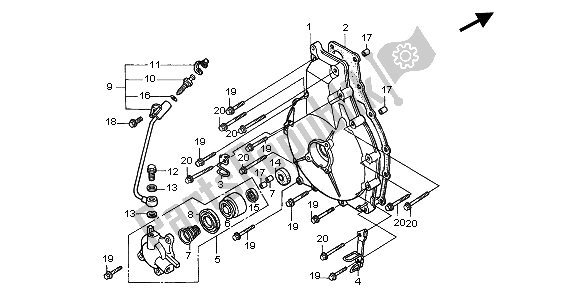 Tutte le parti per il Coperchio Frizione del Honda GL 1500C 1997