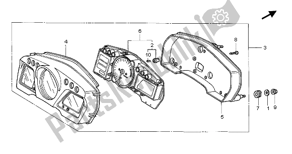 Todas las partes para Metro (mph) de Honda CBR 1100 XX 2003