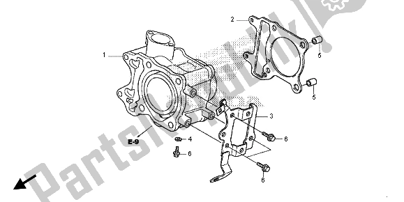 Todas las partes para Cilindro de Honda SH 125A 2013