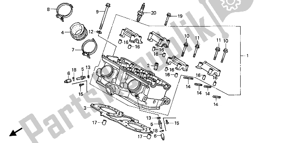 Wszystkie części do G? Owica Cylindra (ty?) Honda VFR 750F 1994