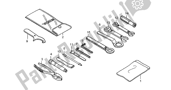 All parts for the Tool of the Honda CB 1300A 2005