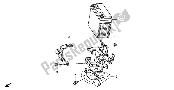 All parts for the Battery of the Honda NHX 110 WH 2011