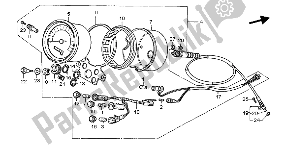 Todas las partes para Metro (kmh) de Honda CA 125 1995