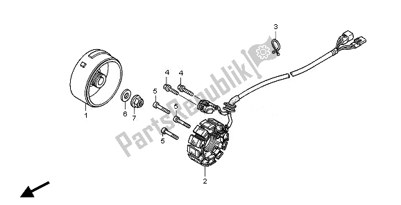 Todas las partes para Generador de Honda CRF 450X 2008