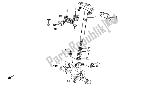 Todas las partes para Eje De Dirección de Honda TRX 350 FE Rancher 4X4 ES 2001