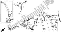 pedal y brazo de arranque