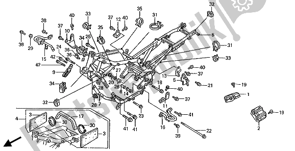 Todas las partes para Cuerpo Del Marco de Honda ST 1100A 1994