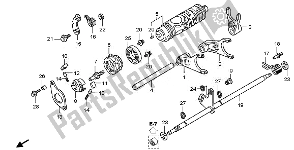 All parts for the Gearshift Fork of the Honda TRX 420 FA Fourtrax Rancher AT 2011