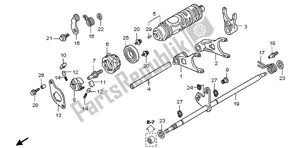 All parts for the Gearshift Fork of the Honda TRX 420 FA Fourtrax Rancher AT 2011