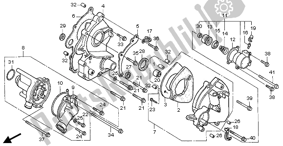 All parts for the Water Pump of the Honda CB 1000F 1995