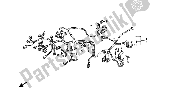 Todas las partes para Arnés De Cables de Honda ST 1100 1993