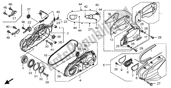 Tutte le parti per il Forcellone del Honda FJS 600A 2006