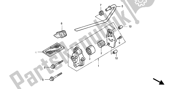 Todas las partes para Bomba De Aceite de Honda VT 125C2 2000