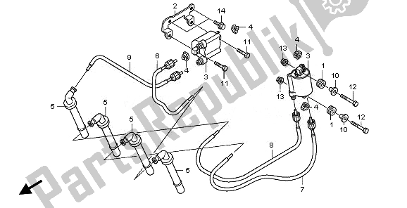 Toutes les pièces pour le Bobine D'allumage du Honda CBF 1000A 2008