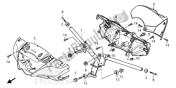 Wszystkie części do Kierownica I Os? Ona R? Czki Honda SH 125 2013