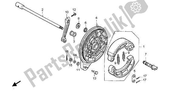 Todas las partes para Panel De Freno Trasero de Honda VT 1100C 1995