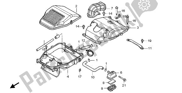 Tutte le parti per il Filtro Dell'aria del Honda VF 750C 1996