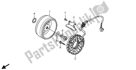 Wszystkie części do Generator Honda VT 750S 2011