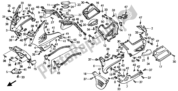 Todas las partes para Capucha de Honda ST 1100 1991