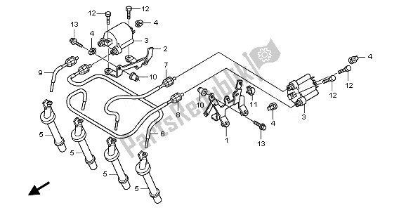 Toutes les pièces pour le Bobine D'allumage du Honda CBF 600 SA 2008