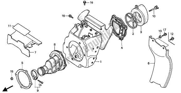 Tutte le parti per il Filtro Dell'aria del Honda CR 80R 1991