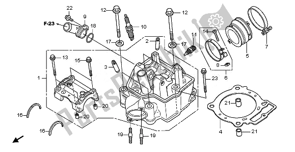 Tutte le parti per il Testata del Honda CRF 450R 2011