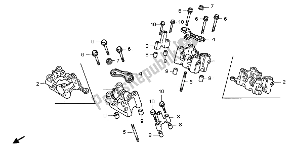 Todas las partes para Soporte Del árbol De Levas de Honda XL 600V Transalp 1995