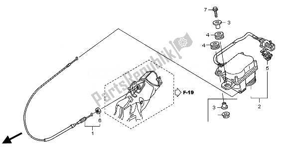 All parts for the Servo Motor of the Honda CBR 1000 RR 2011