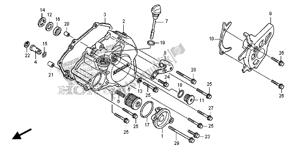 Todas las partes para L. Tapa Del Cárter de Honda CRF 150 RB LW 2014