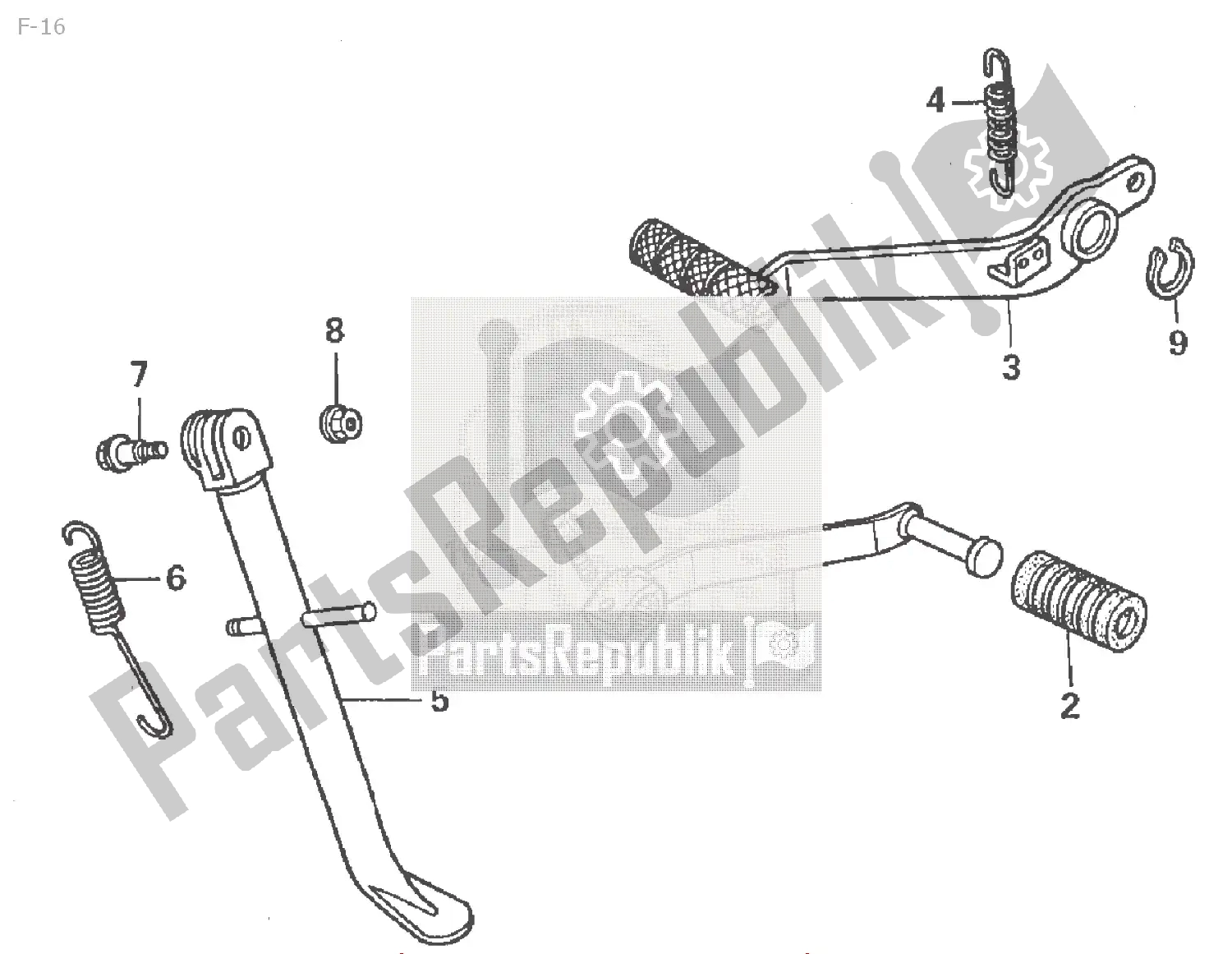 Tutte le parti per il F-16 del Honda NSR 50 2000