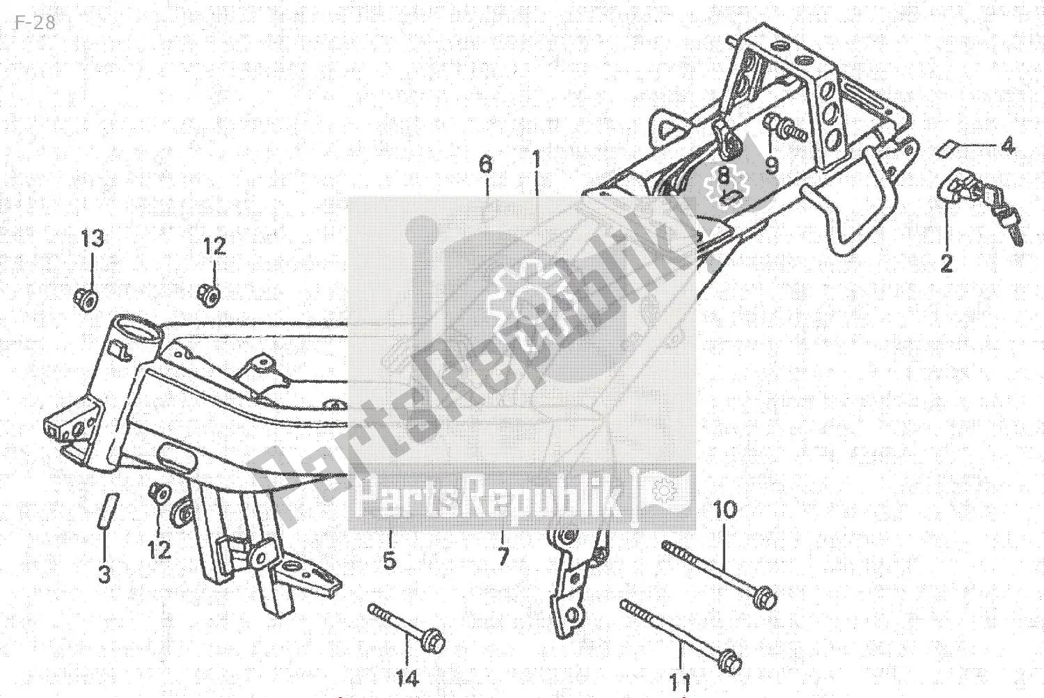 Tutte le parti per il F-28 del Honda NSR 80 1988