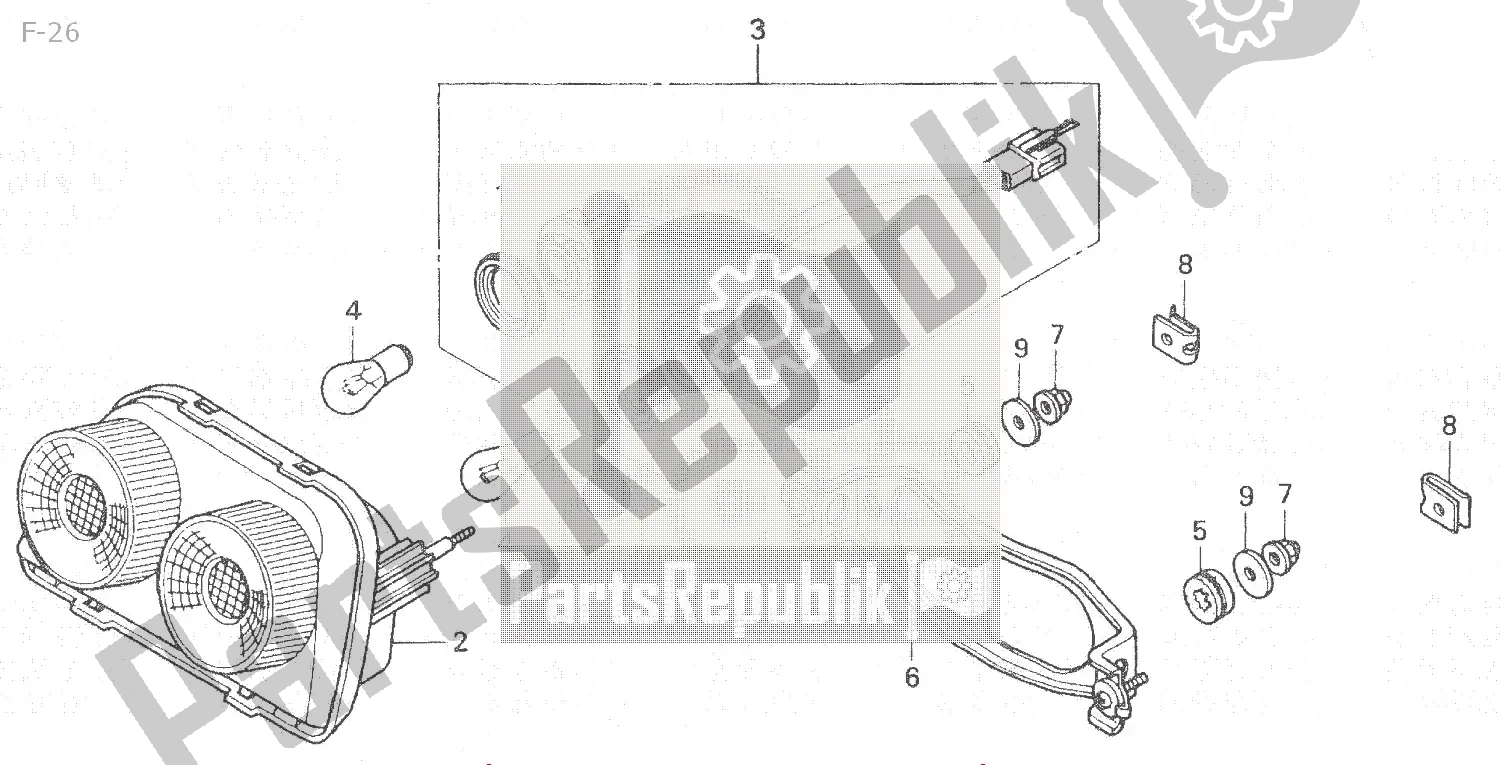 Todas las partes para F-26 de Honda NSR 250 1994