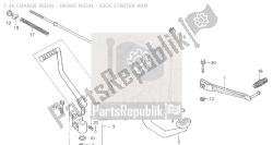 F-16 CHANGE PEDAL - BRAKE PEDAL - KICK STARTER ARM