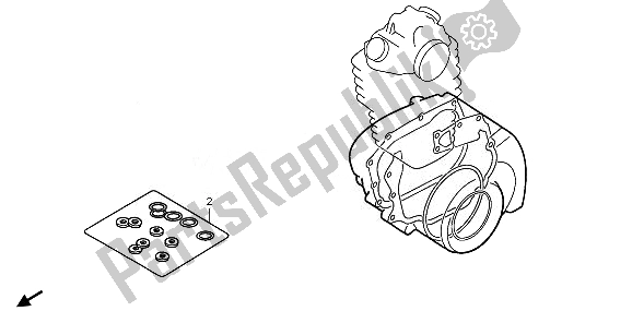 All parts for the Eop-2 Gasket Kit B of the Honda TRX 420 FA Fourtrax Rancher AT 2011