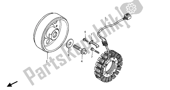 All parts for the Generator of the Honda CBR 900 RR 2001