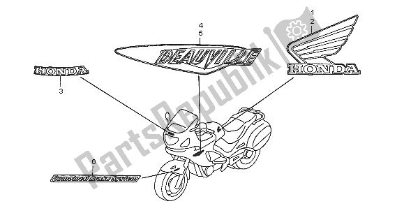 Todas las partes para Marca de Honda NT 650V 2005