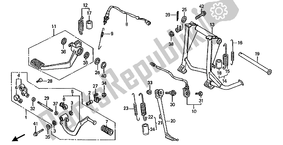 Todas las partes para Panel Y Soporte de Honda ST 1100 1990