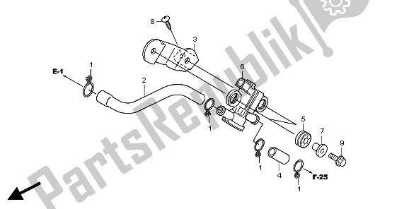 Todas las partes para Electroválvula De Inyección De Aire de Honda CBR 250 RA 2011