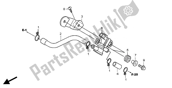 All parts for the Air Injection Solenoid Valve of the Honda CBR 250 RA 2011