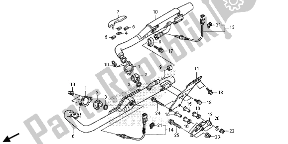 Tutte le parti per il Silenziatore Di Scarico del Honda VT 750C2S 2013