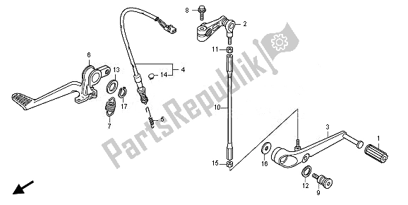 Todas las partes para Pedal de Honda CB 1000R 2010